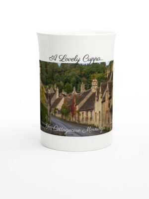 "A Gorgeous Cuppa for London Lovers" - White 10oz Porcelain Slim Mug - Landscape Inspired Mugs Collection