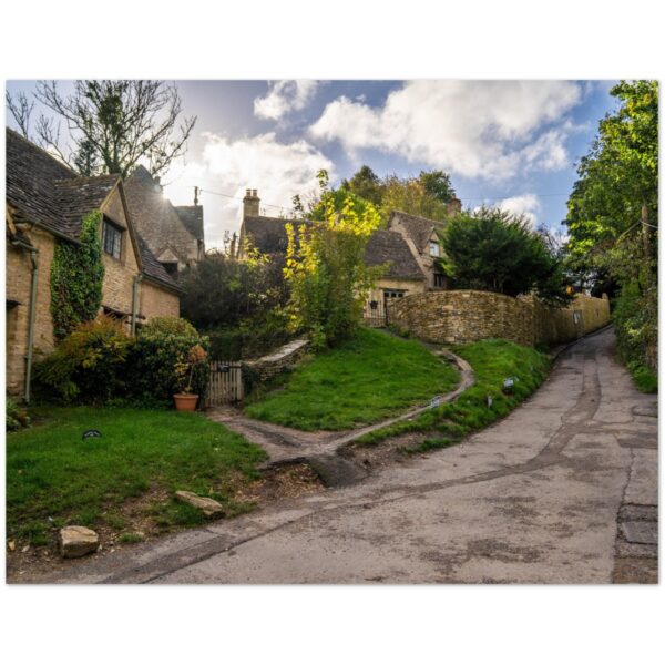 Street View of Bibury, England  -  Blank Inside -  Pack of 10 (standard envelopes) (US & CA Only) Cottagecore Collection