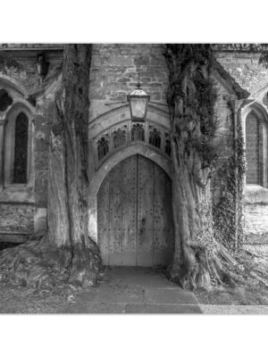 B & W/ Tolkien Door Inspiration, Stow on the Wold -  Blank Inside -  Pack of 10 (standard envelopes) (US & CA Only) Cottagecore Collection