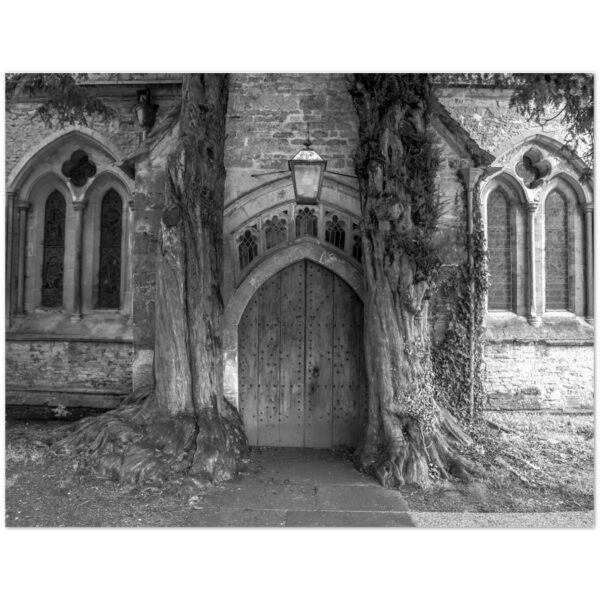B & W/ Tolkien Door Inspiration, Stow on the Wold -  Blank Inside -  Pack of 10 (standard envelopes) (US & CA Only) Cottagecore Collection