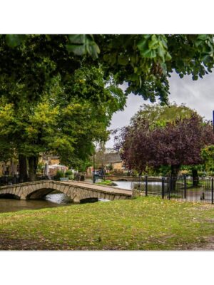 Cozy Autumnal Day - (Bourton on the Water) Blank Inside -  Pack of 10 (standard envelopes) (US & CA Only) Cottagecore Collection