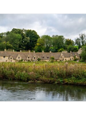 Bibury Autumn Day in the Cotswolds -  Blank Inside -  Pack of 10 (standard envelopes) (US & CA Only) Cottagecore Collection