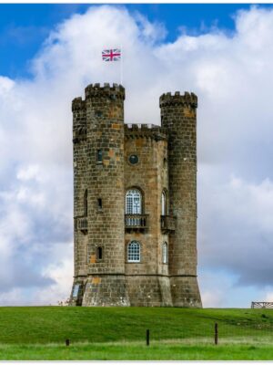 Dreamy Broadway Tower, Cotswolds -  Blank Inside -  Pack of 10 (standard envelopes) (US & CA Only) Cottagecore Collection