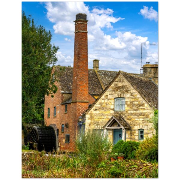 The Old Mill, Cotswolds  -  Blank Inside -  Pack of 10 (standard envelopes) (US & CA Only) Cottagecore Collection