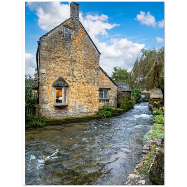 Bourton on the Water, Cotswolds  -  Blank Inside -  Pack of 10 (standard envelopes) (US & CA Only) Cottagecore Collection