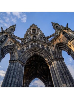 Sir Walter Scott Monument, Edinburgh, Scotland  -  Blank Inside - Pack of 10 (standard envelopes) (US & CA Only) Castles of Scotland Collection