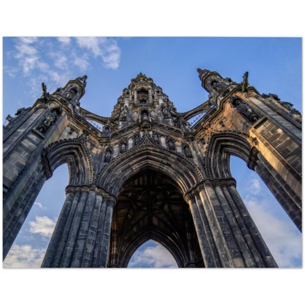 Sir Walter Scott Monument, Edinburgh, Scotland  -  Blank Inside - Pack of 10 (standard envelopes) (US & CA Only) Castles of Scotland Collection