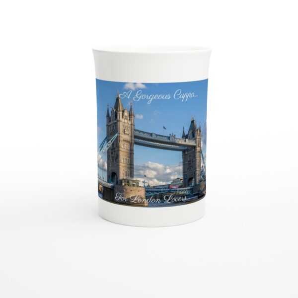 c4cad2c1-333e-4015-a5ee-f7f6dda433b6.jpg "A Gorgeous Cuppa for London Lovers" - White 10oz Porcelain Slim Mug - Landscape Inspired Mugs Collection